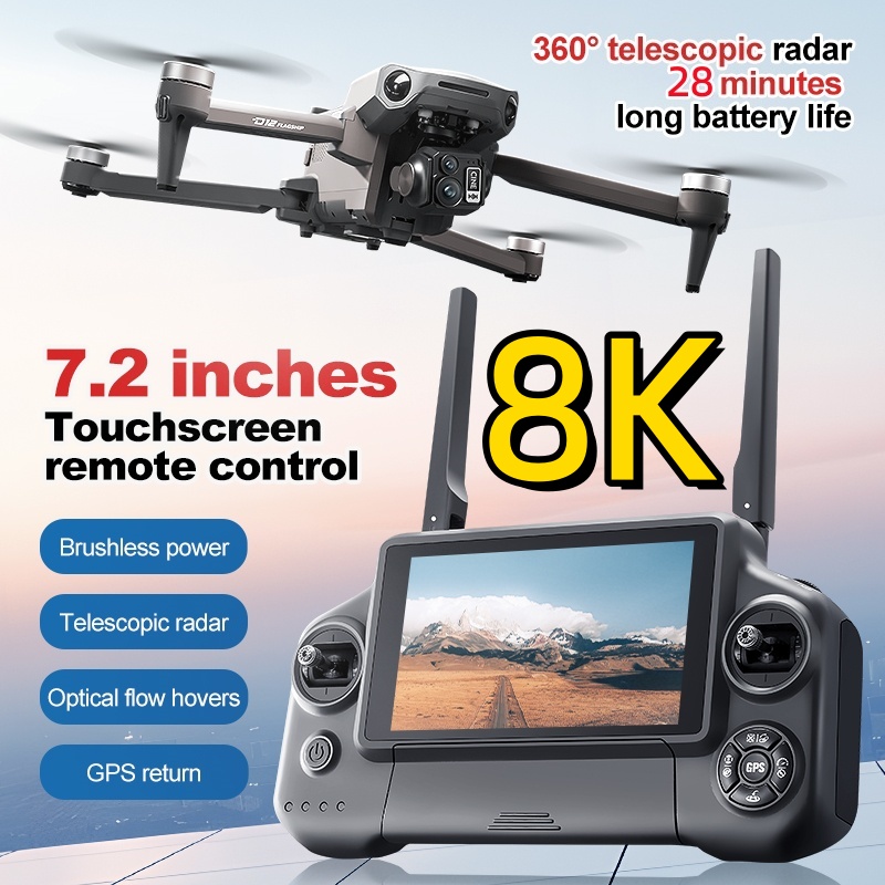 Drone Lidar - 8K 3 Axis Gimbal Brushless 7.2in