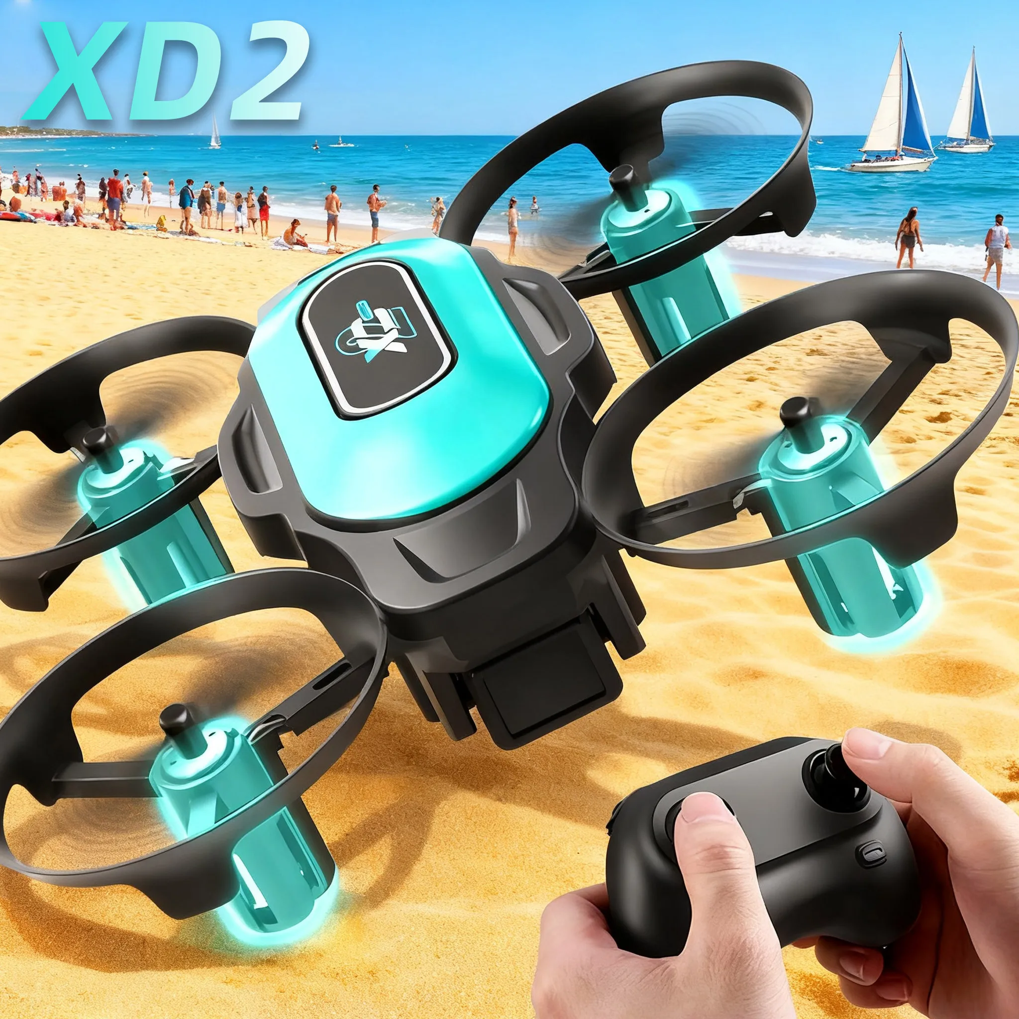 Drone Aerial Photography - XD2 Mini Drone, 360° Stunt Flips,