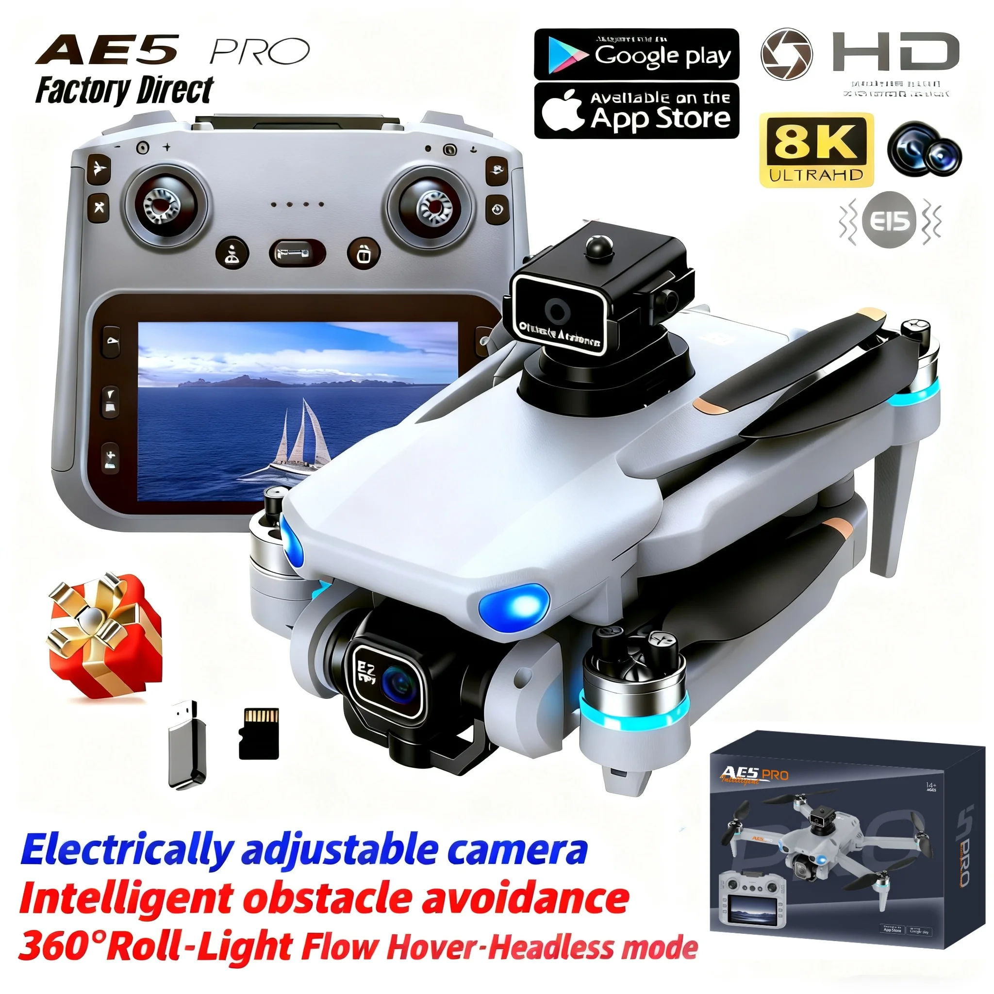 Drone Video Production - AE5 Pro Drone 8K HD 4.5