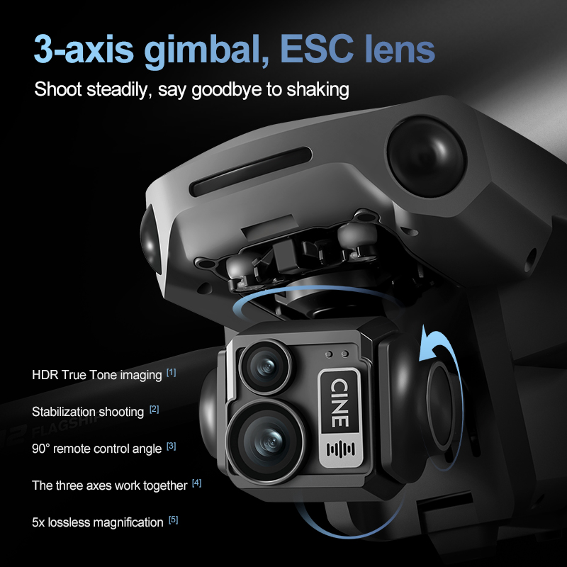 8K 3 Axis Gimbal Brushless 7.2 - Drone Lidar 评论和价格