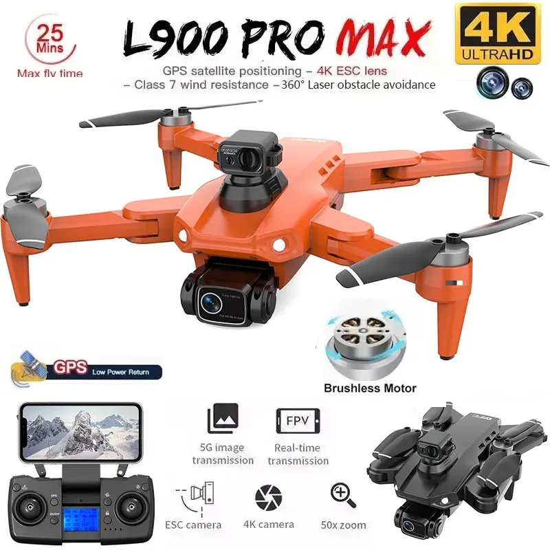 L900 Pro MAX GPS Drone 4K Prof - Drone Multispectral 评论和价格