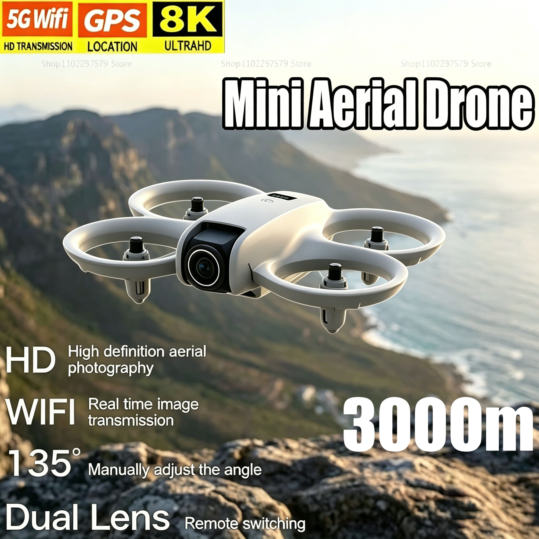 Mini Drone with 8K HD Camera F - Drone Video Production 评论和价格