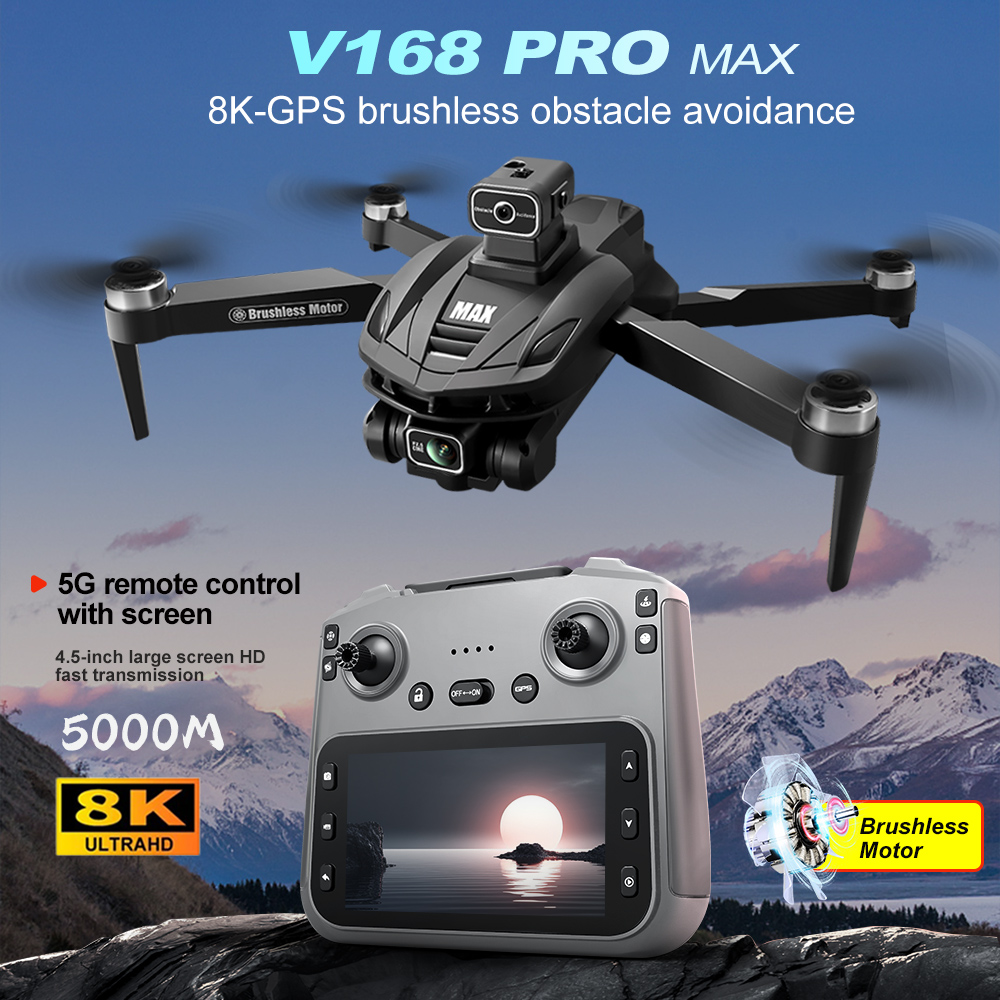 V168 PRO Max GPS Drone 8K Prof - Drone Aerial Photography 评论和价格