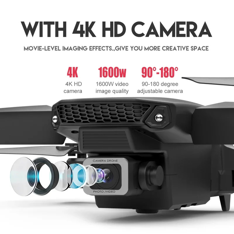 E88 ProIntelligent Folding Dro - Drone Cinematic 评论和价格
